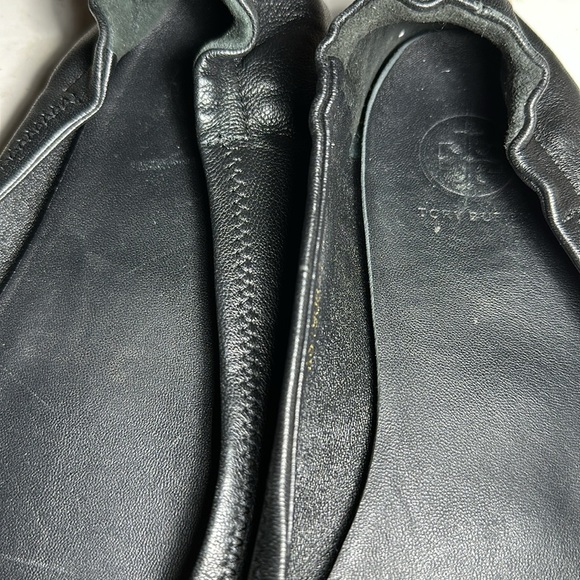 Tory Burch Women's black leather Minnie Travel Ballet Flats Size 41 - Picture 15 of 15